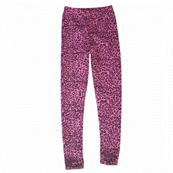 𝅺just cozy Girls Pink Cheetah print 10 12 - Picture 1 of 4
